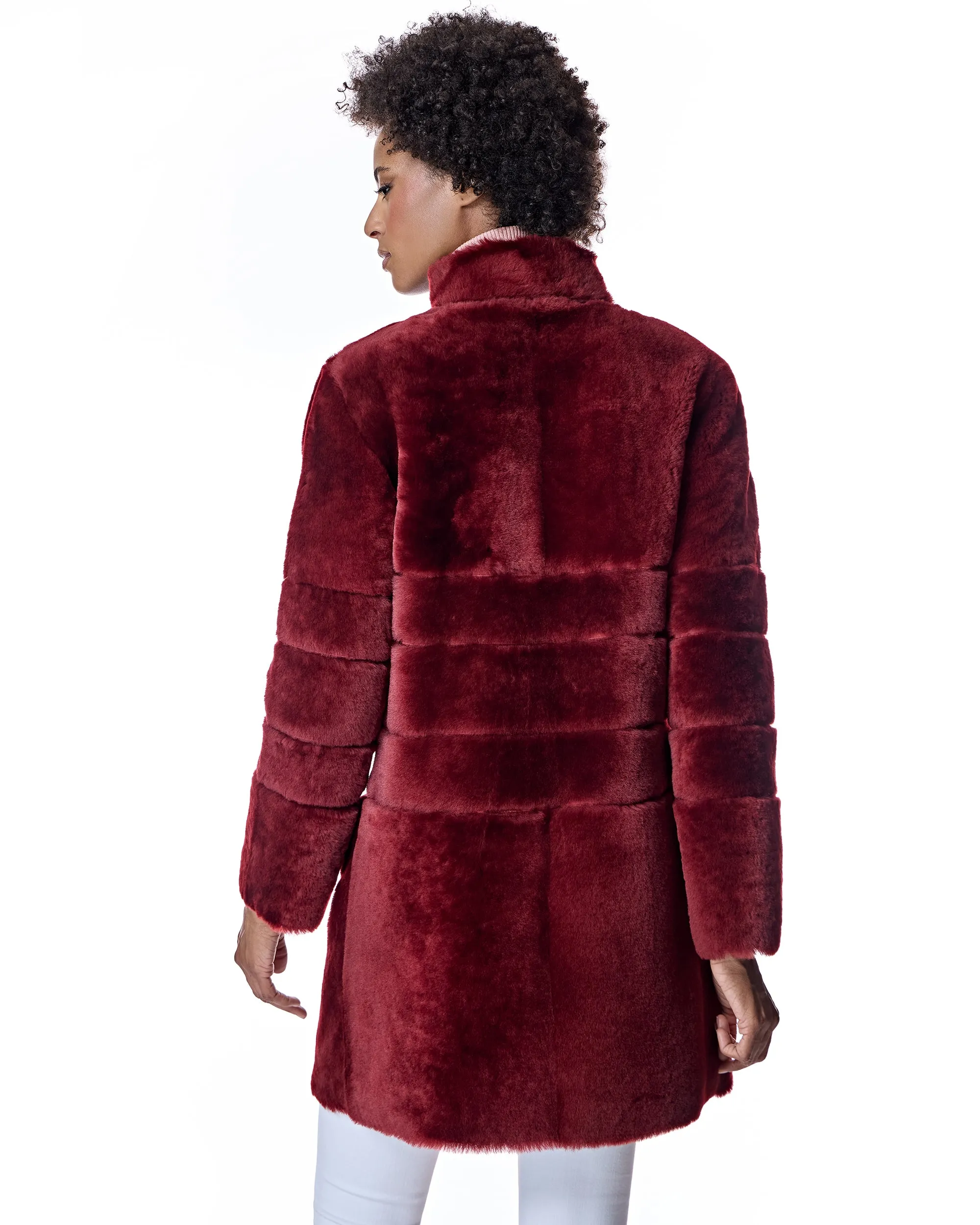 Maximilian Horizontal Shearling Jacket