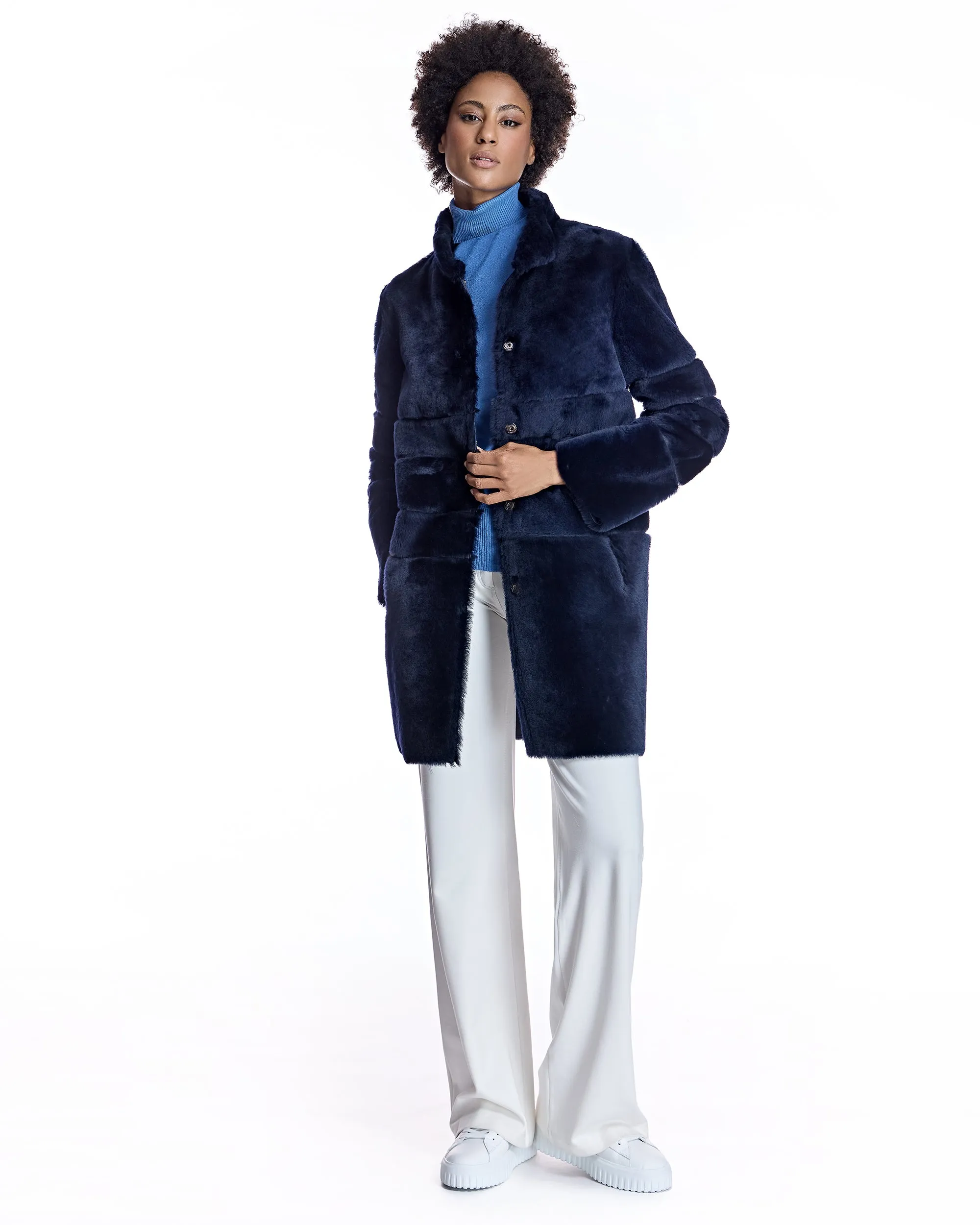 Maximilian Horizontal Shearling Jacket
