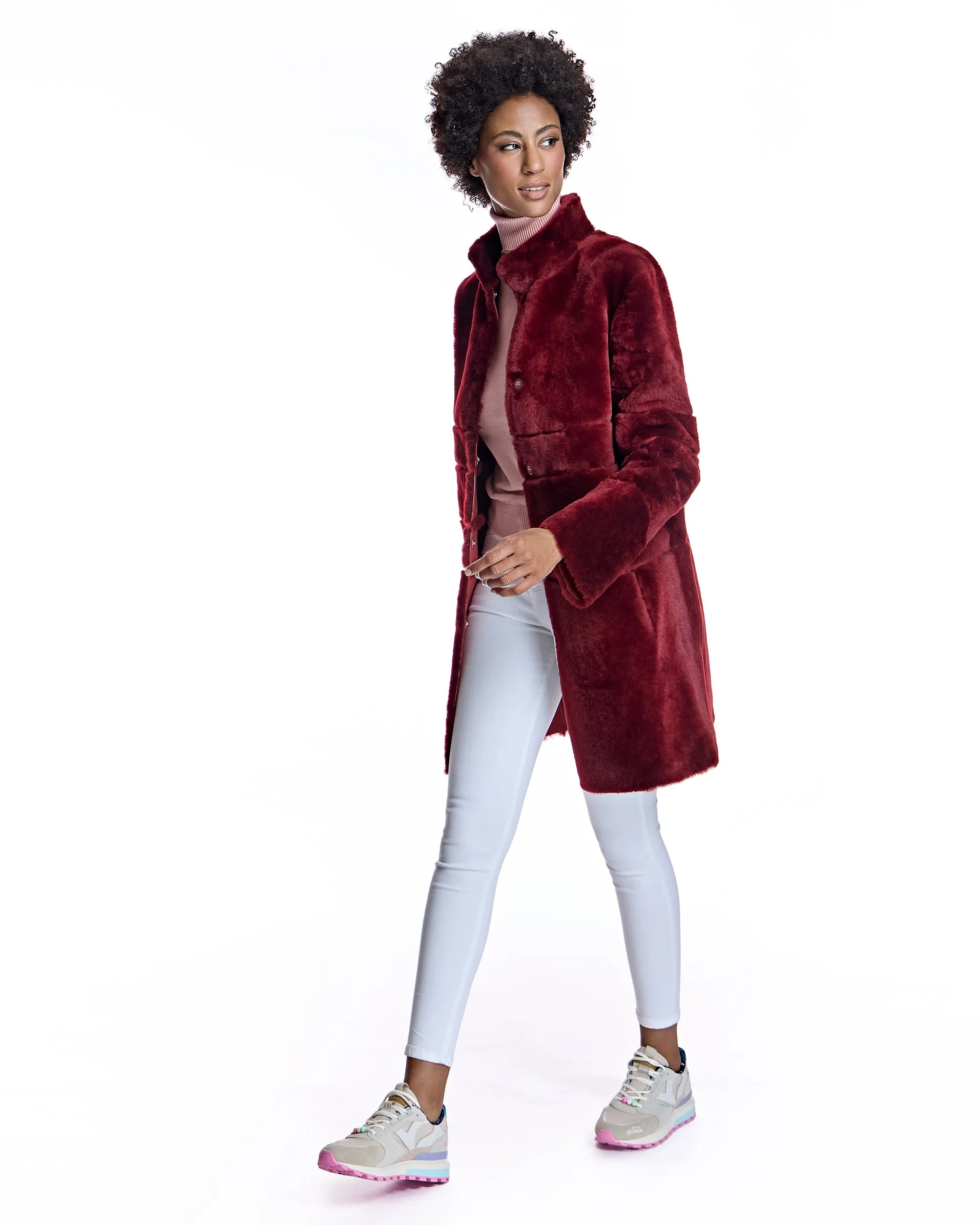 Maximilian Horizontal Shearling Jacket