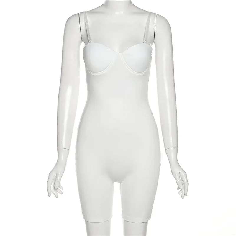 MB FASHION Seamless Romper with Built-in Bra 8146R