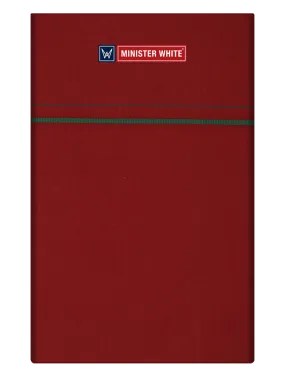 Mens Cotton Maroon Color Single Layered Dhoti with Assorted Border - Bhoomi