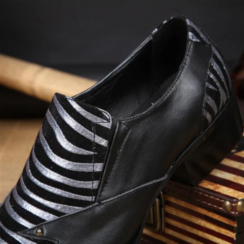 Mens Low Top Steel Toe Printed Oxford Shoes