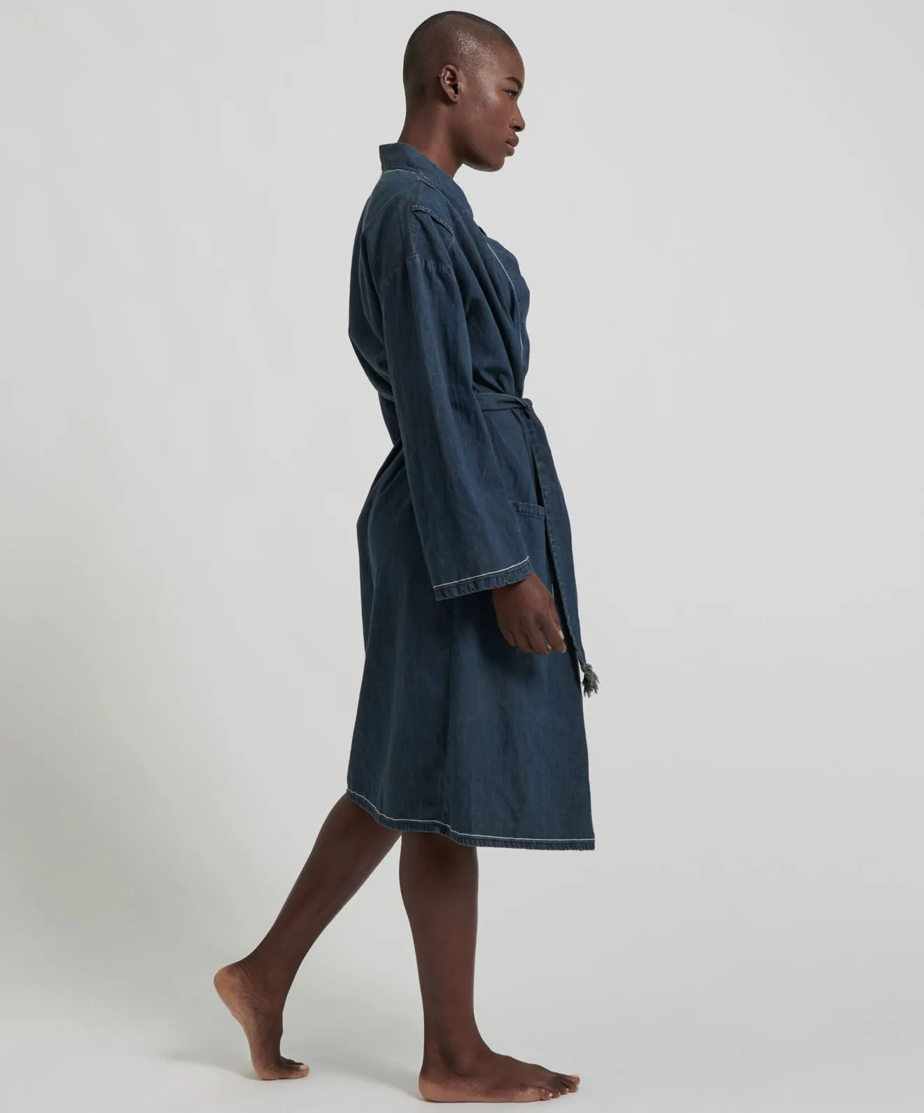 MIDNIGHT DENIM ROBE