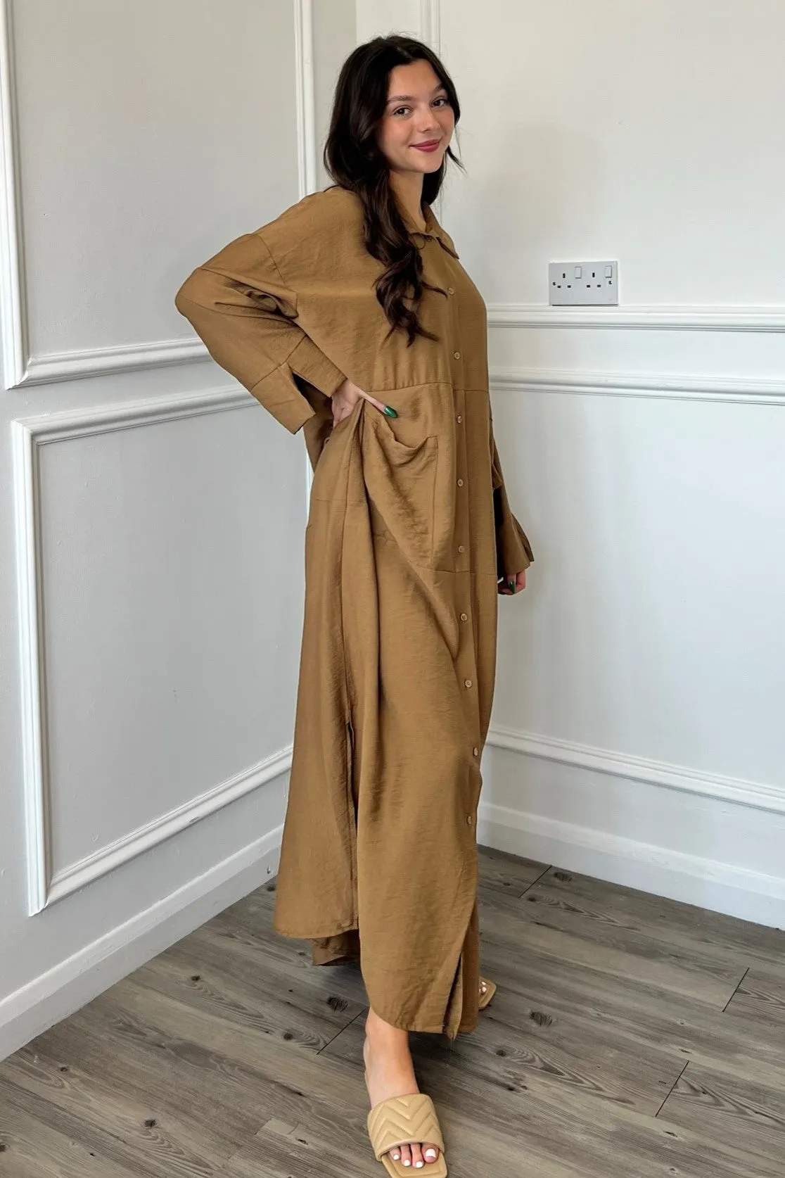 Mimi Oversized Jacket/Dress - Beige