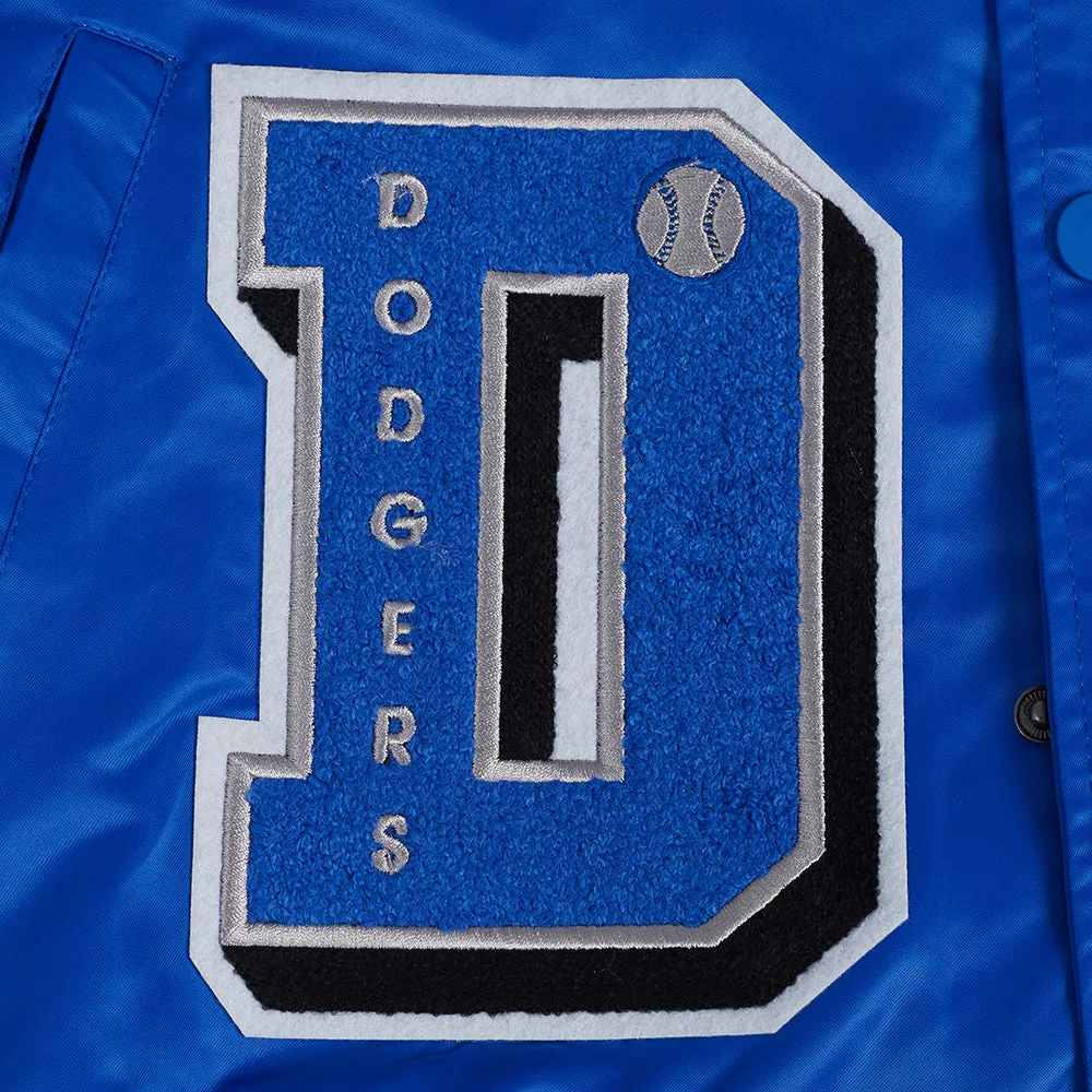 MLB LOS ANGELES DODGERS SUBLIMATED MEN'S SATIN JACKET-MIDNIGHT SKY (ROYAL BLUE)