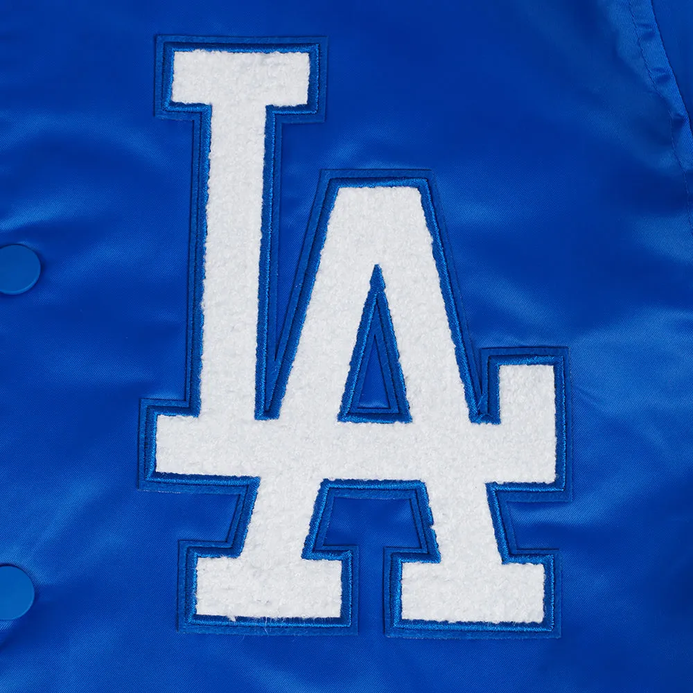MLB LOS ANGELES DODGERS SUBLIMATED MEN'S SATIN JACKET-MIDNIGHT SKY (ROYAL BLUE)