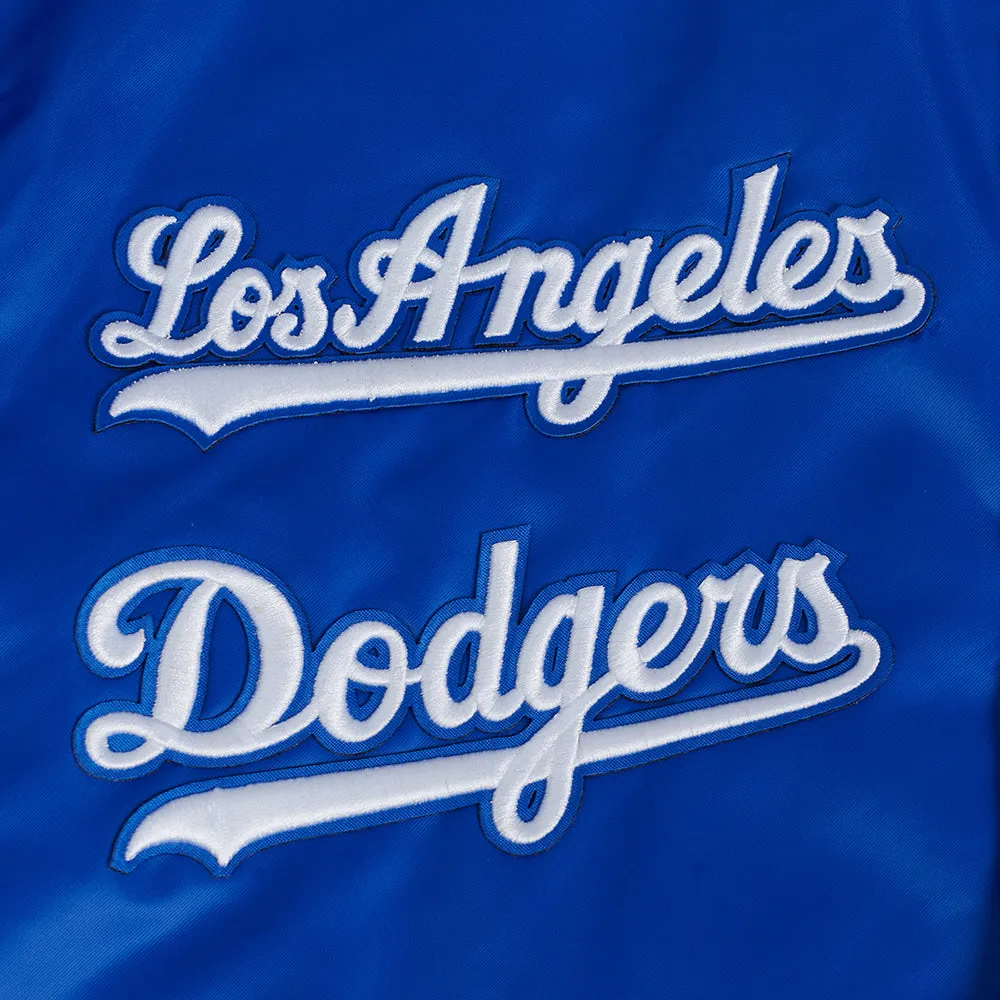 MLB LOS ANGELES DODGERS SUBLIMATED MEN'S SATIN JACKET-MIDNIGHT SKY (ROYAL BLUE)