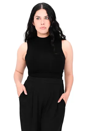 Mock Neck Crop Top