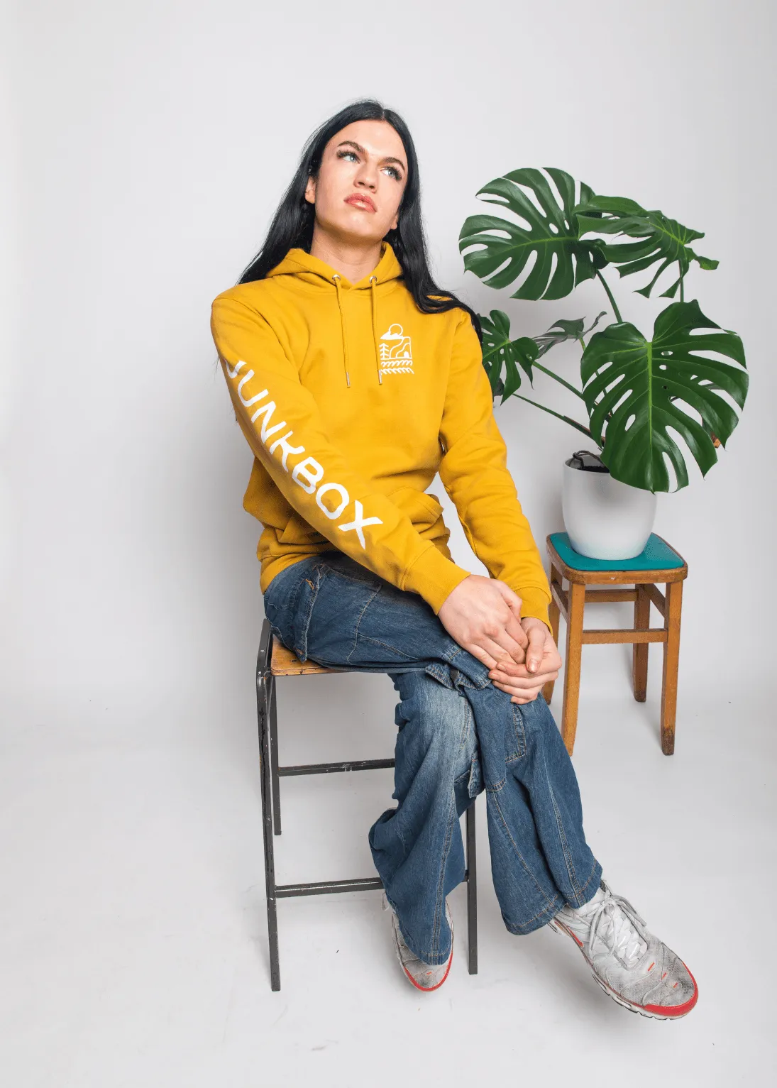 New Wave Mustard Organic Pullover Hoodie