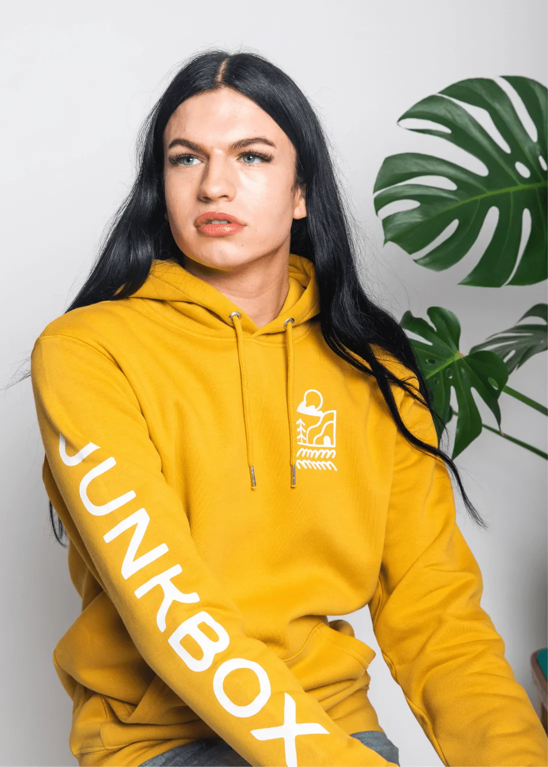 New Wave Mustard Organic Pullover Hoodie