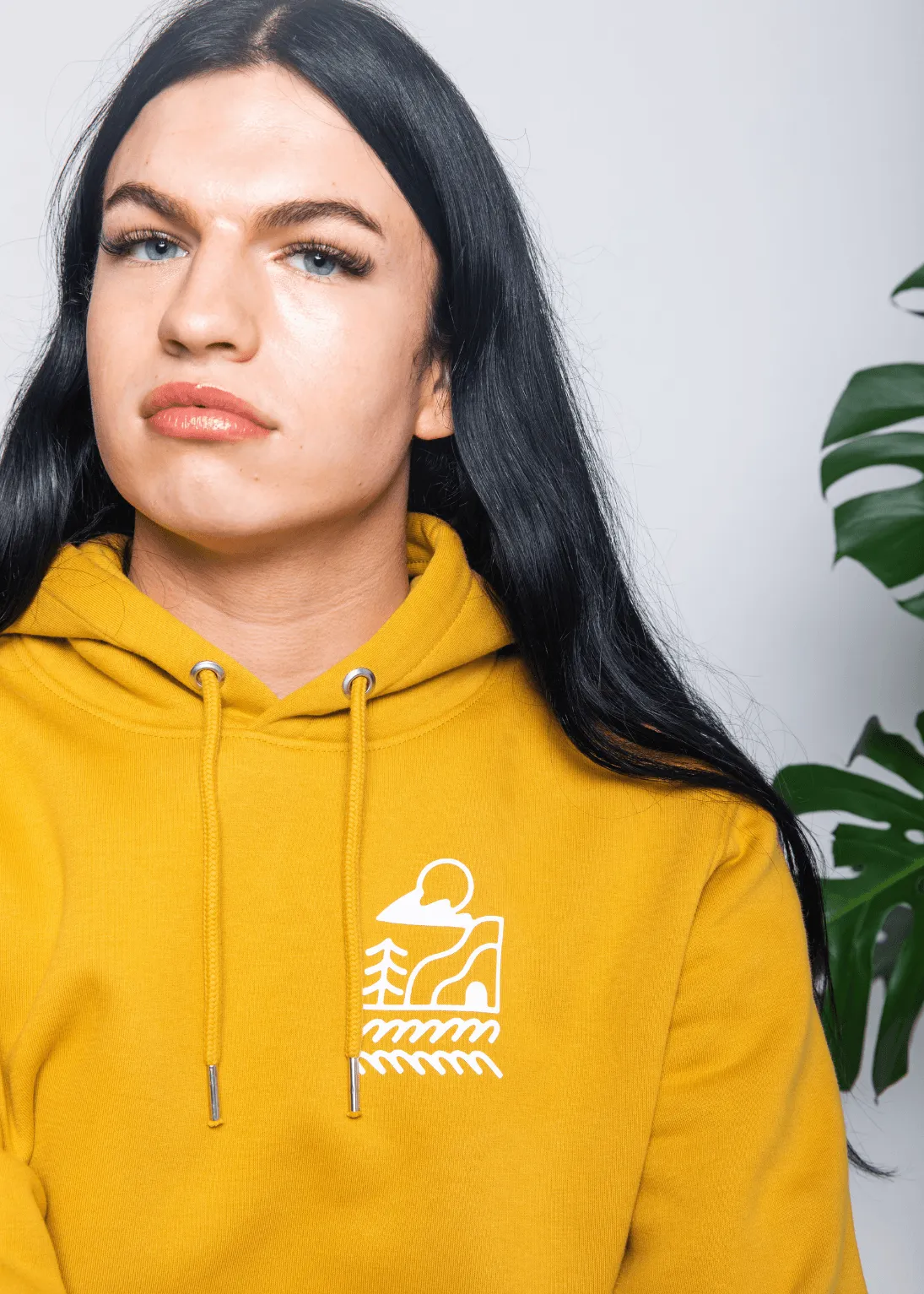 New Wave Mustard Organic Pullover Hoodie
