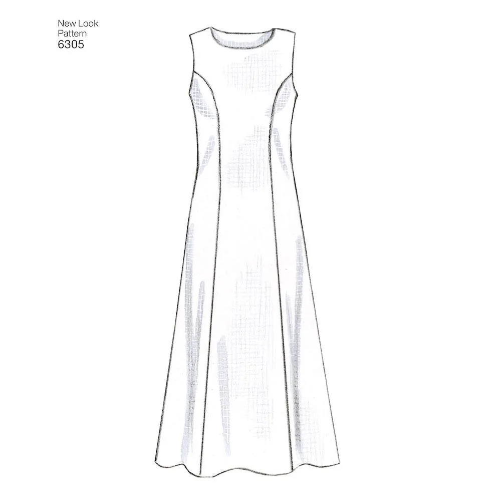 Newlook Pattern 6305 Misses Dresses