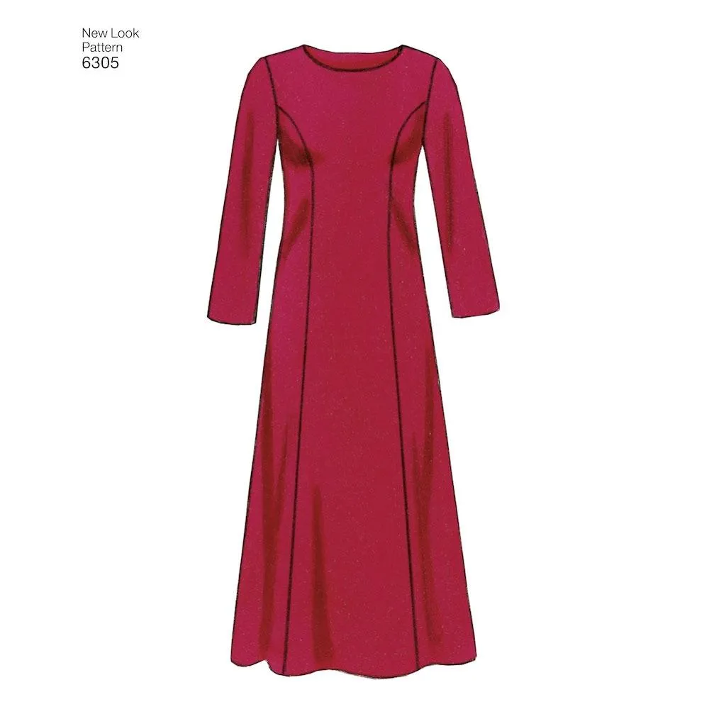 Newlook Pattern 6305 Misses Dresses