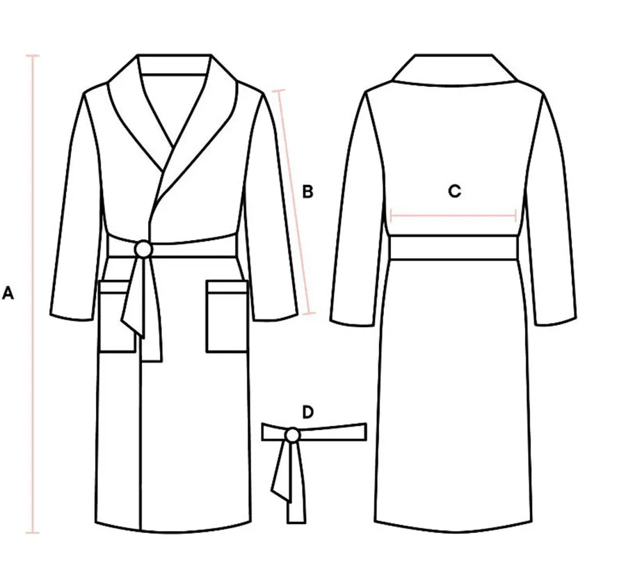 Nimes Linen One Size Bathrobe Magnet