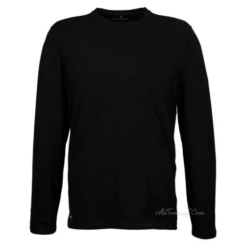 NWT Free Country Men's Long Sleeve Soft Brushed Crew Neck Moisture Wicking Shirt