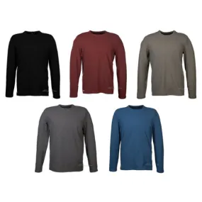 NWT Free Country Men's Long Sleeve Soft Brushed Crew Neck Moisture Wicking Shirt