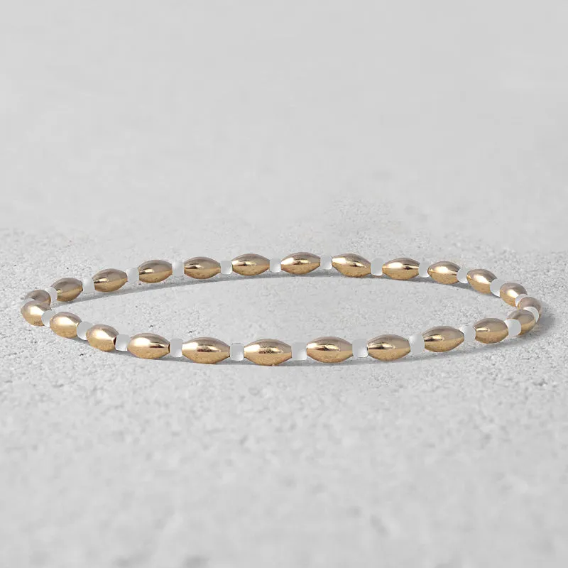 Paige Alternating Oval Beads Bracelet
