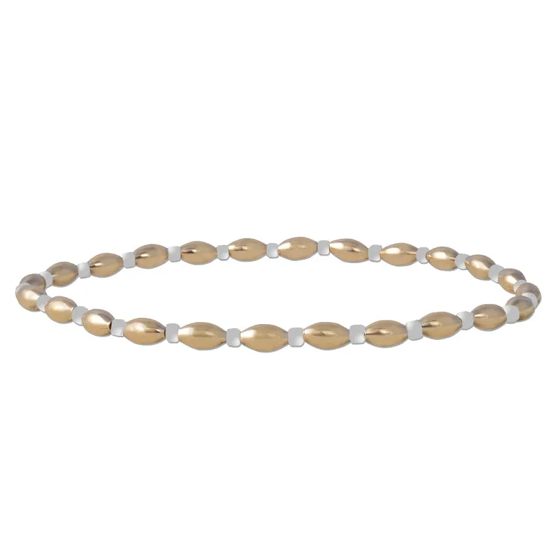 Paige Alternating Oval Beads Bracelet