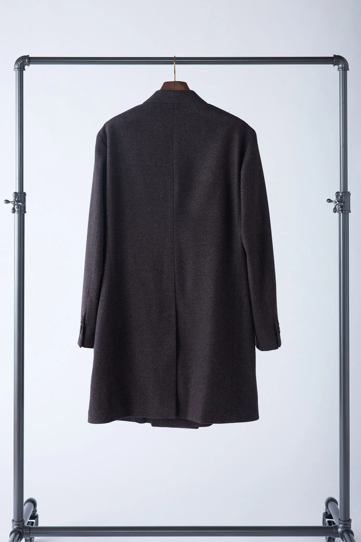 Peak Lapel Double-Breasted Overcoat