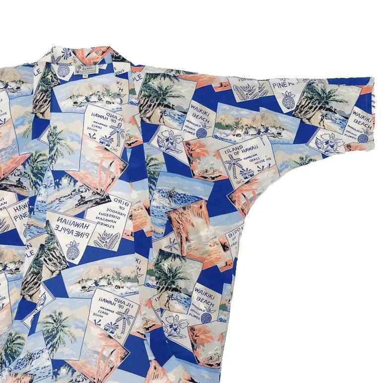 Picture Paradise (Kimono Cover-Up) - Blue
