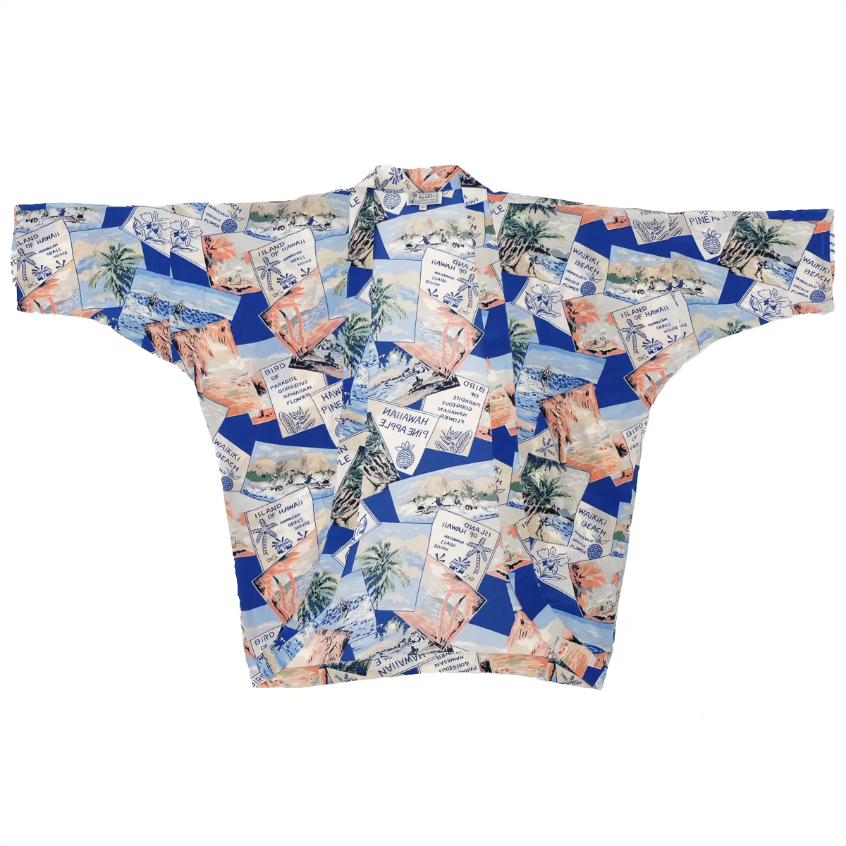 Picture Paradise (Kimono Cover-Up) - Blue