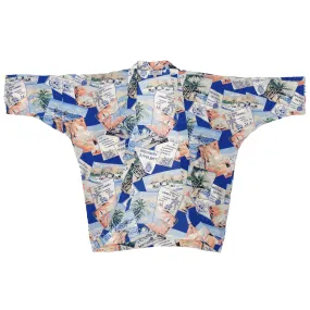 Picture Paradise (Kimono Cover-Up) - Blue