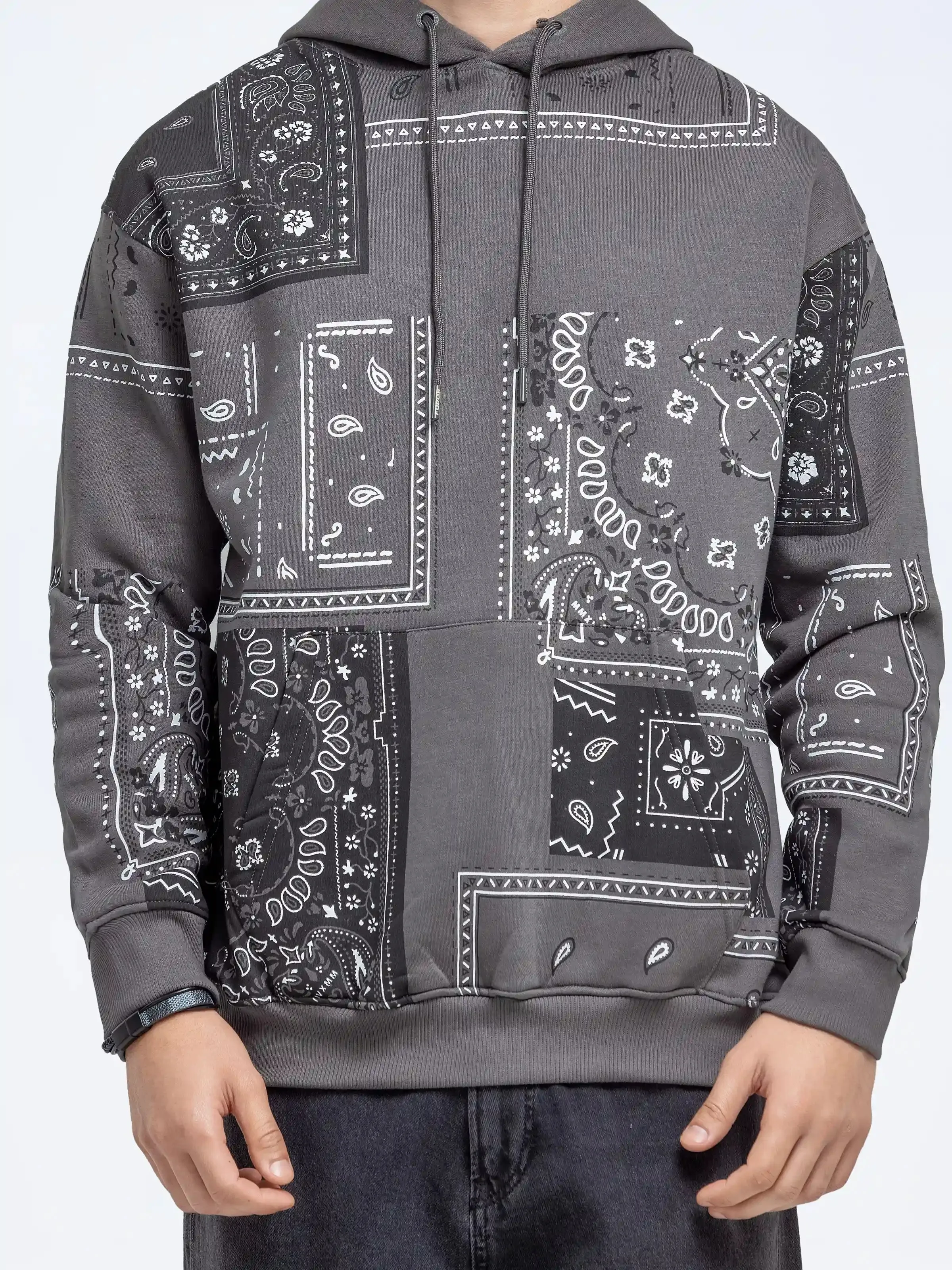 Printed Pullover Hoodie - FMTH24-002