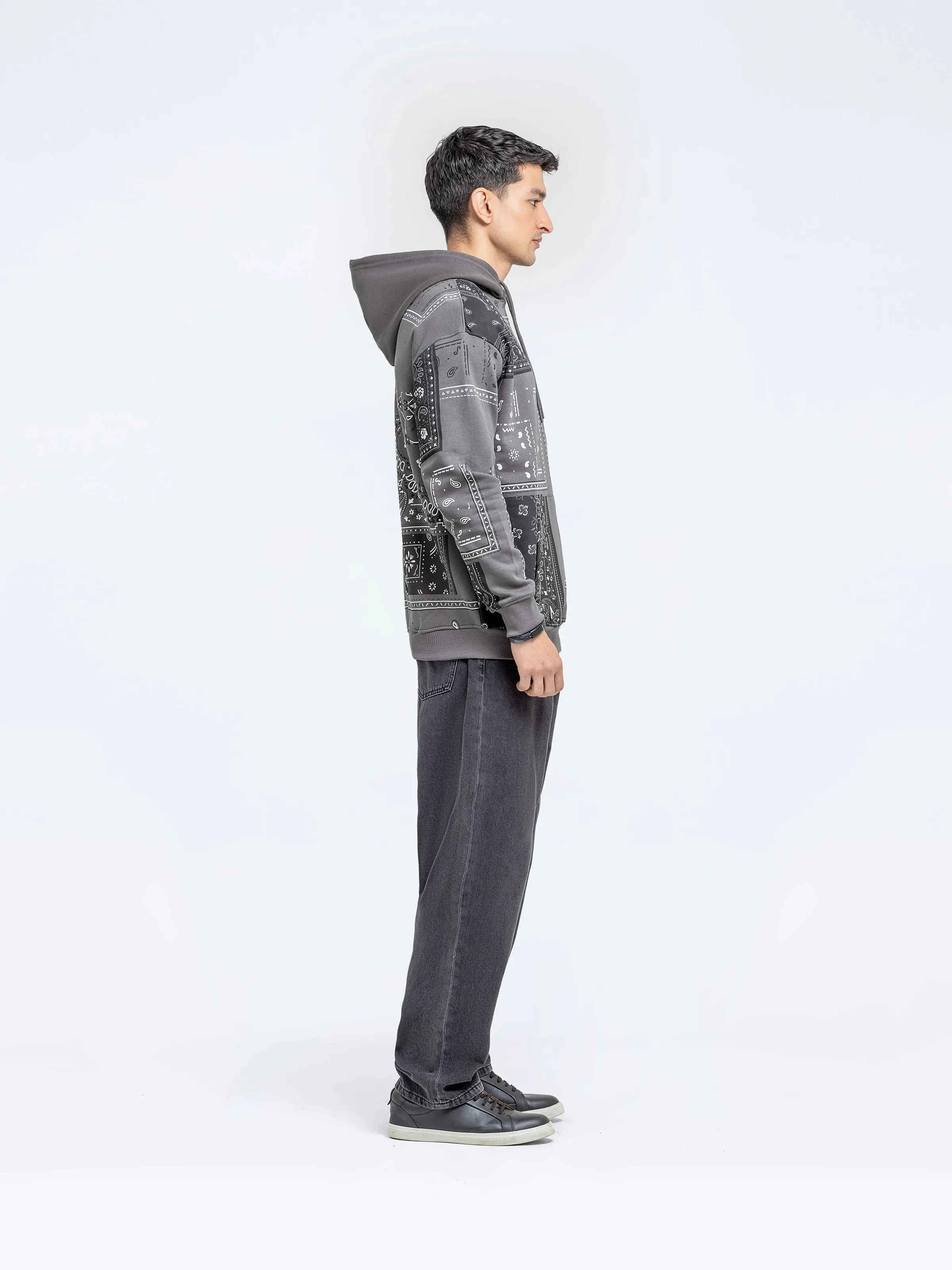 Printed Pullover Hoodie - FMTH24-002