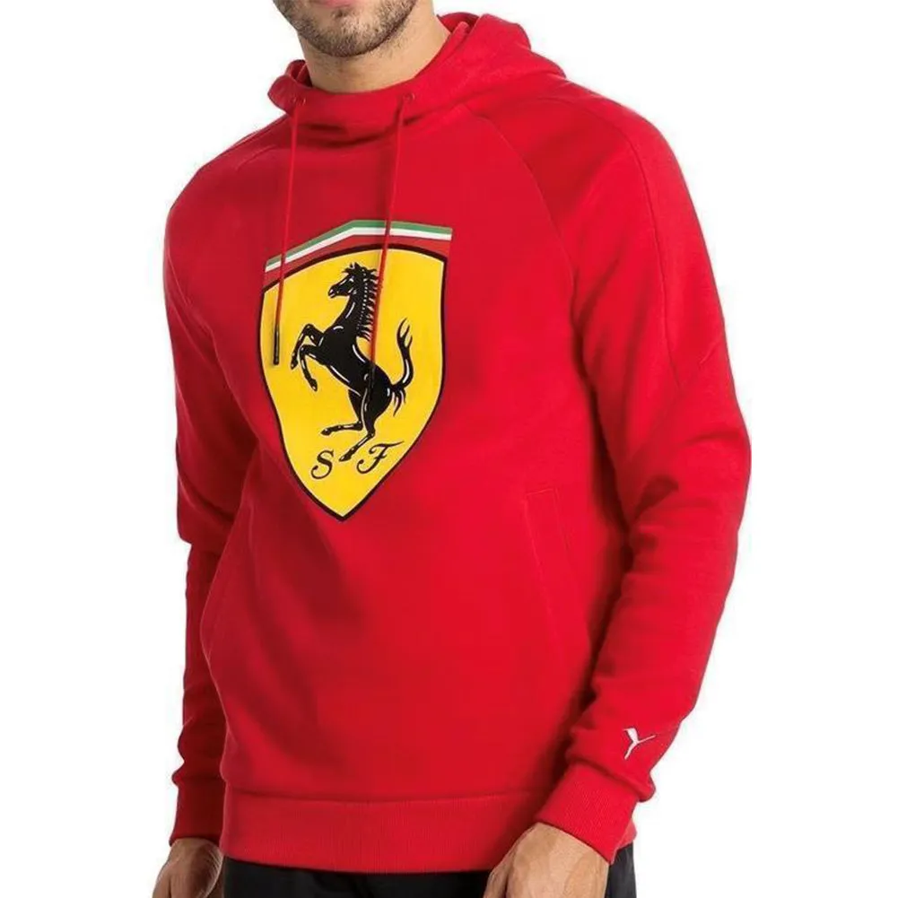 Puma Ferrari 7621340 Men's Shield Graphic Logo Track Pullover Hoodie