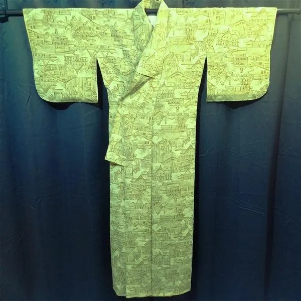 "Architecture" Vintage Kimono