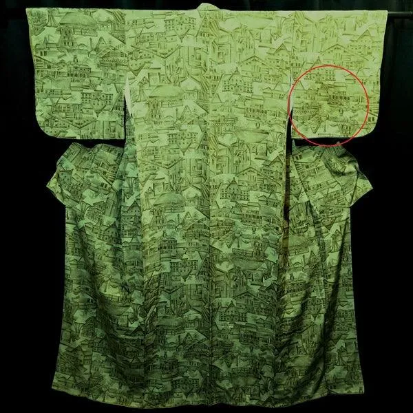 "Architecture" Vintage Kimono