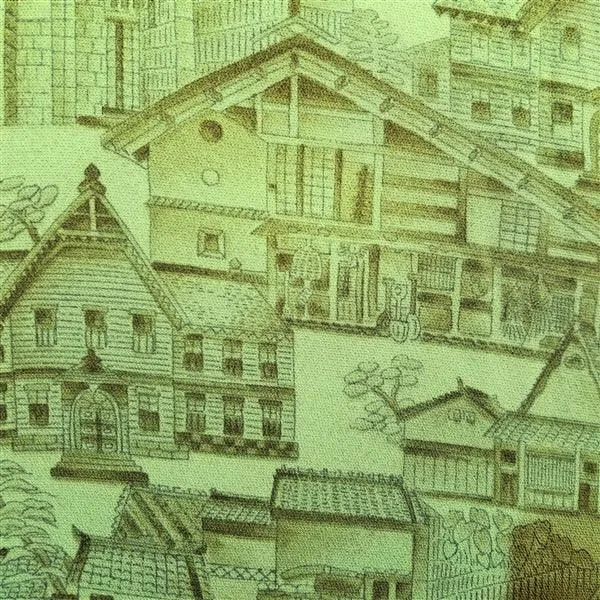 "Architecture" Vintage Kimono