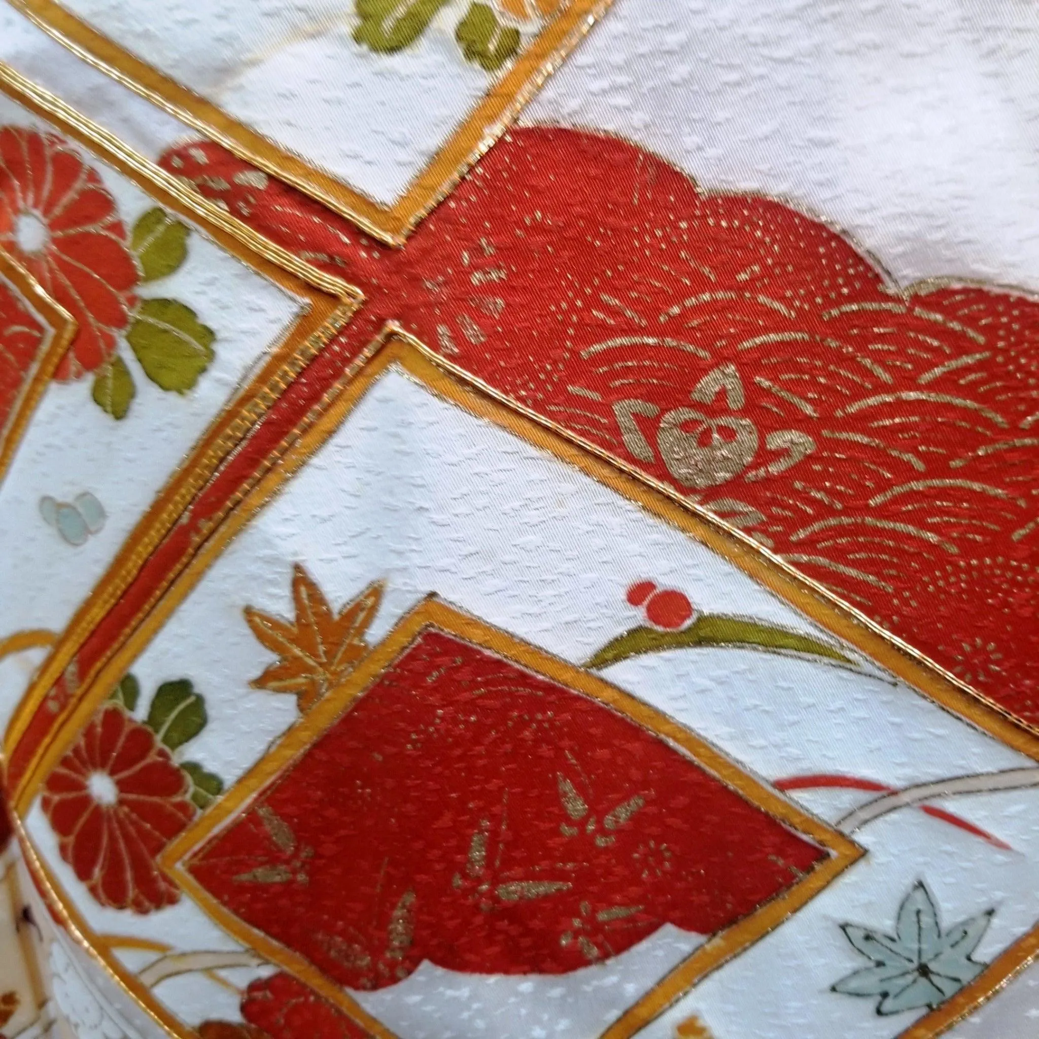 "Autumn Framed" Vintage Kimono