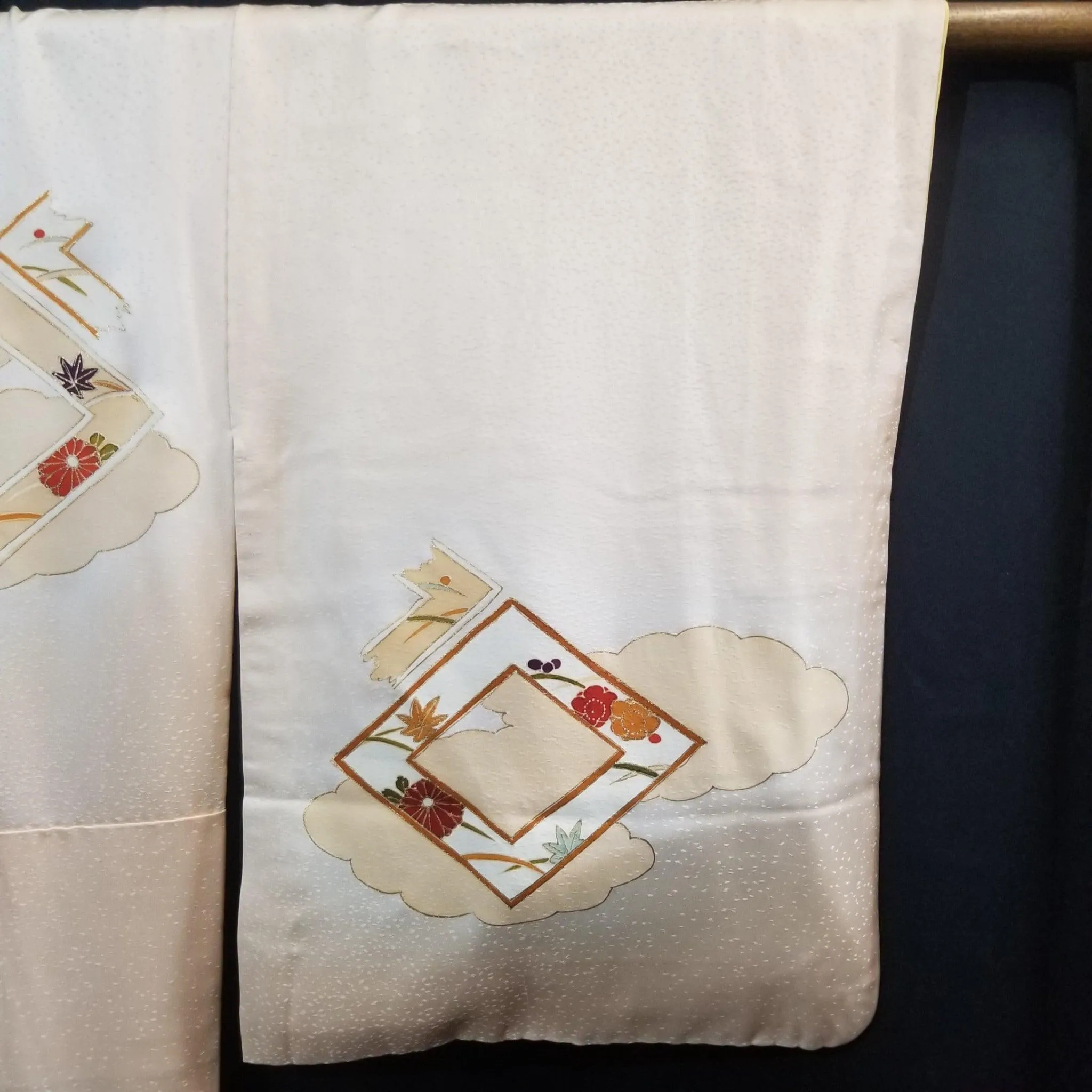 "Autumn Framed" Vintage Kimono