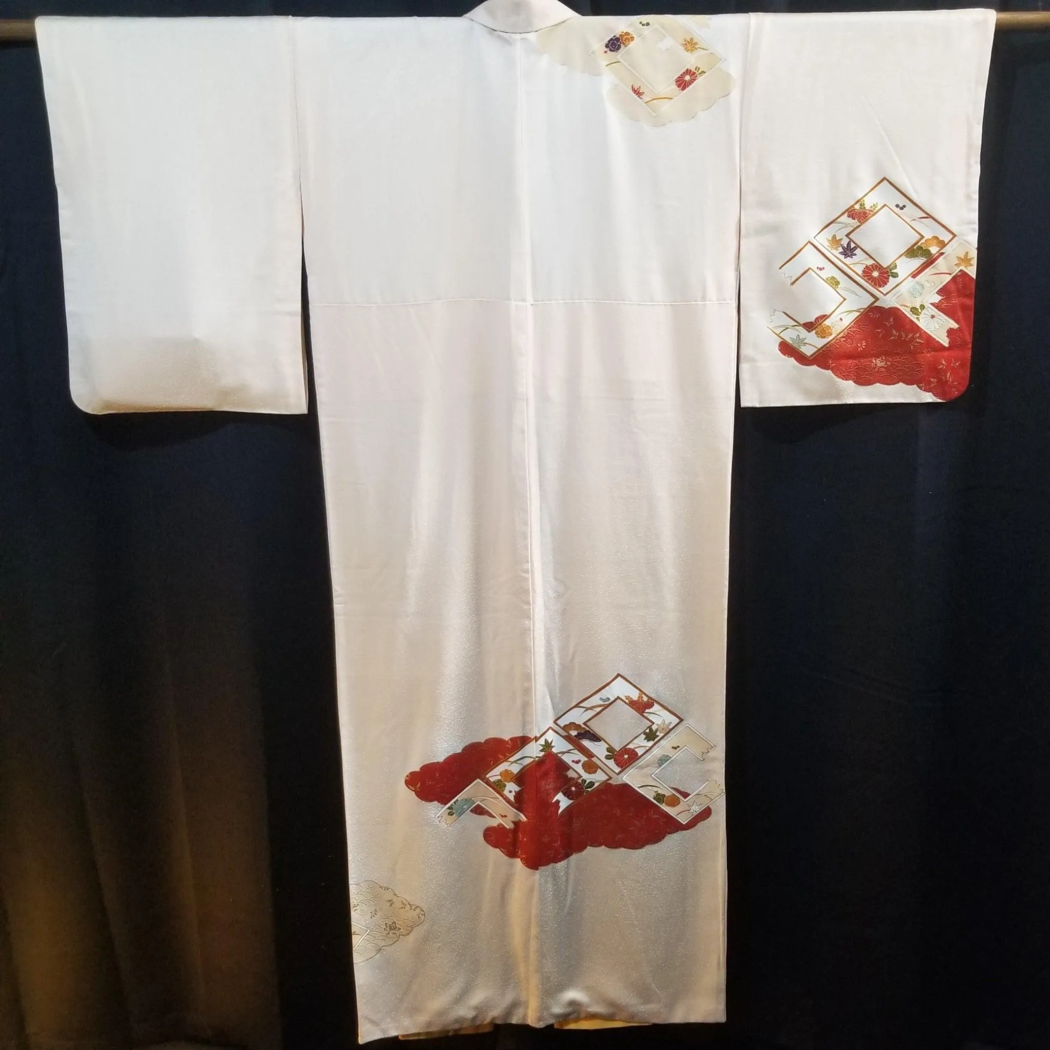 "Autumn Framed" Vintage Kimono