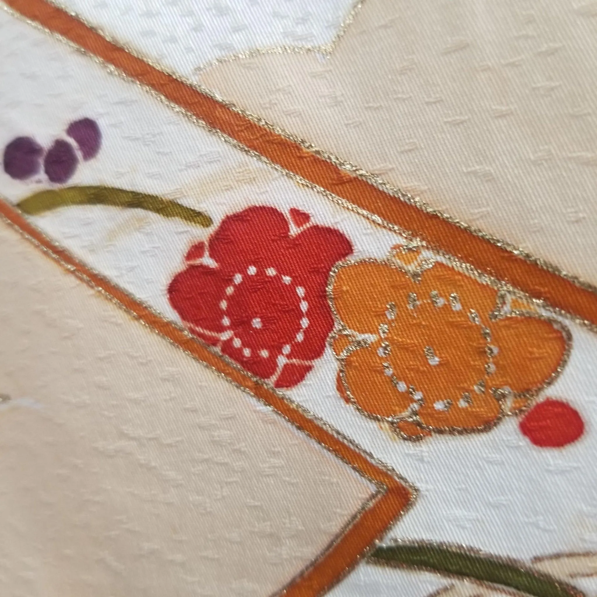 "Autumn Framed" Vintage Kimono