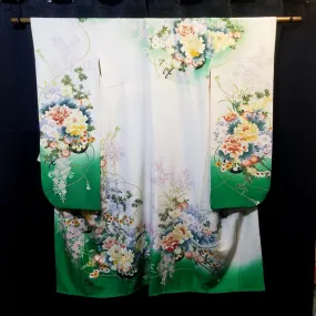 "Floral Supreme" Vintage Furisode Kimono