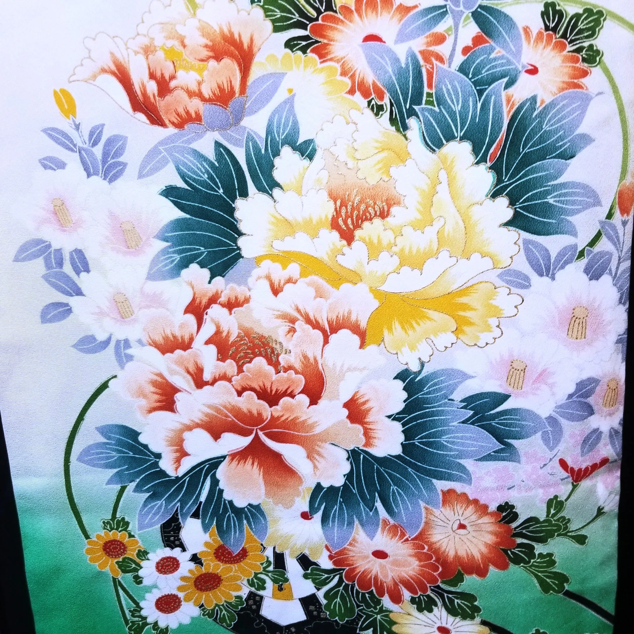 "Floral Supreme" Vintage Furisode Kimono
