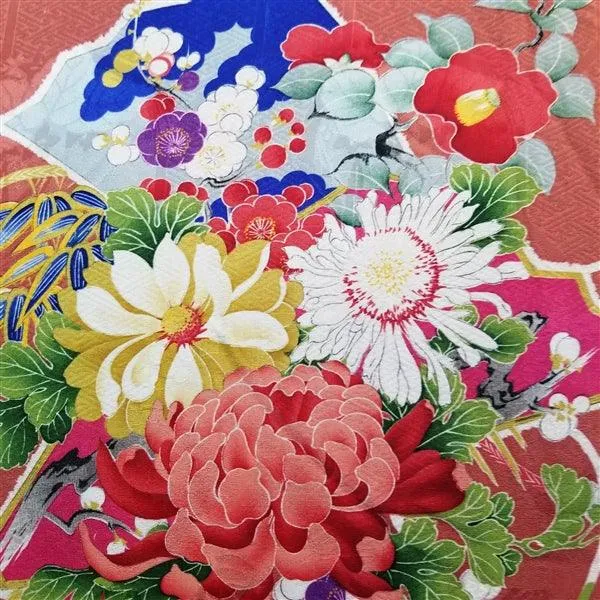"Taisho Bouquets" Vintage Kimono