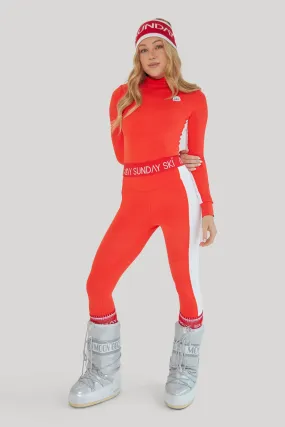 Racer Stripe Base Layer Set - Red
