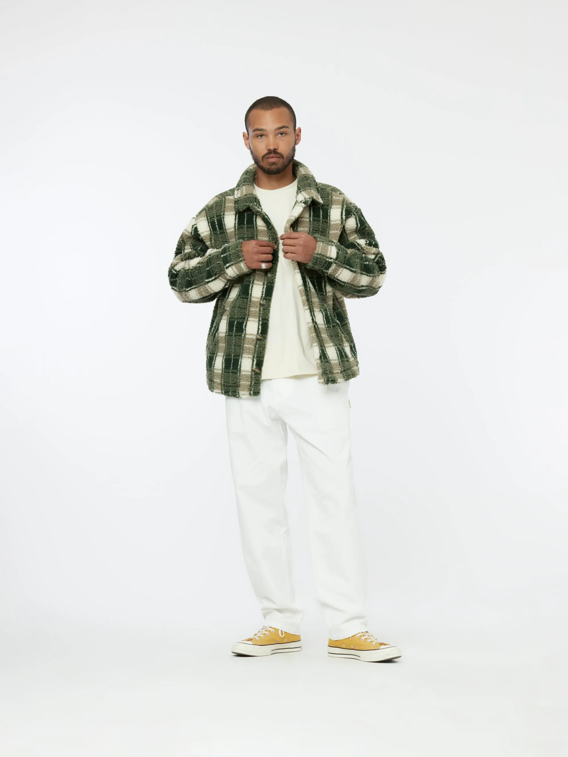 Ranch Sherpa Jacket (Taupe/Forest)