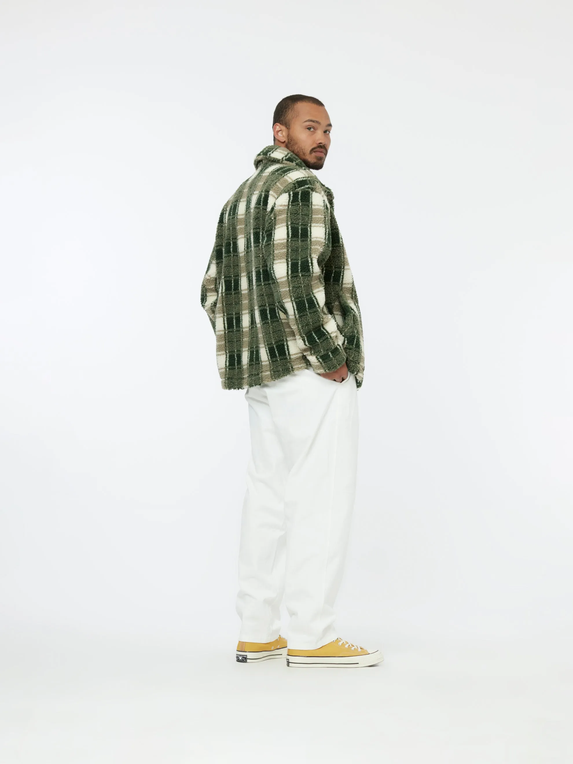 Ranch Sherpa Jacket (Taupe/Forest)