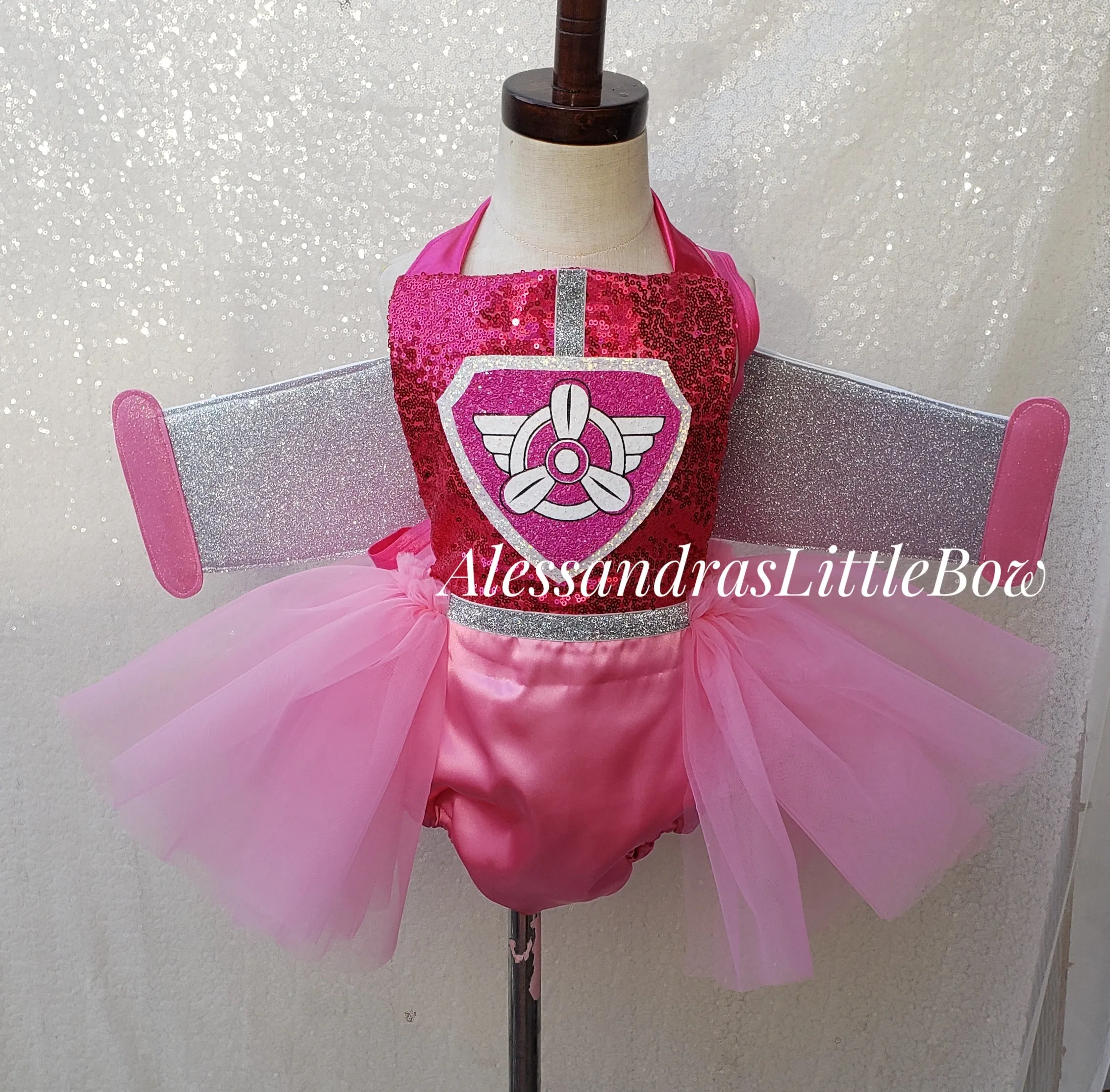 Ready to ship size 2t romper and wings ships next day