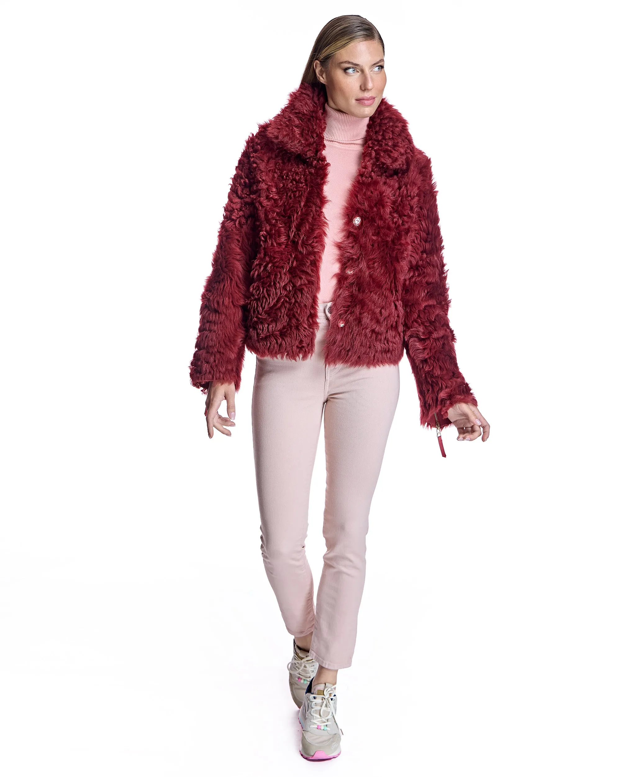 Reversible Curly Lamb Jacket