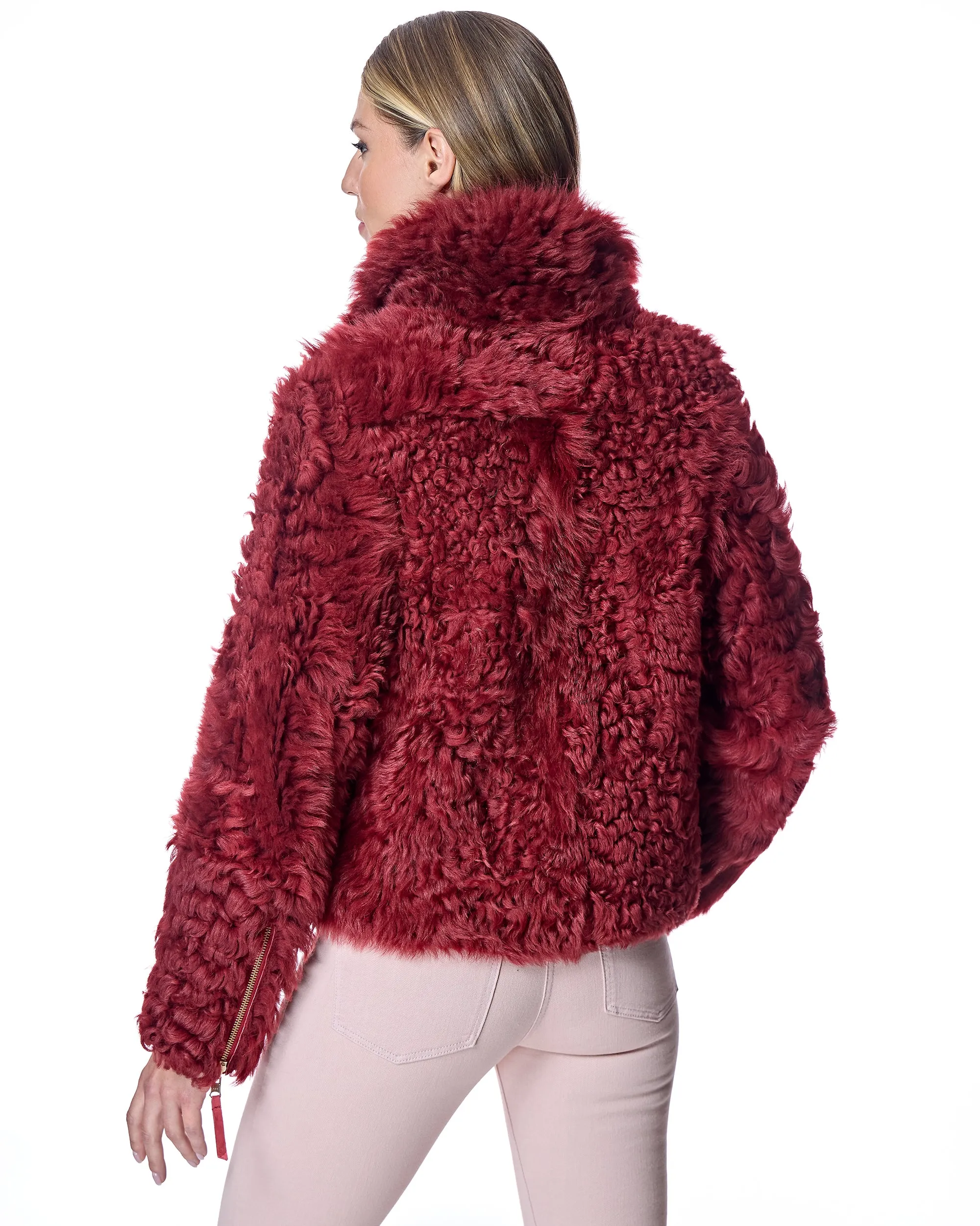 Reversible Curly Lamb Jacket