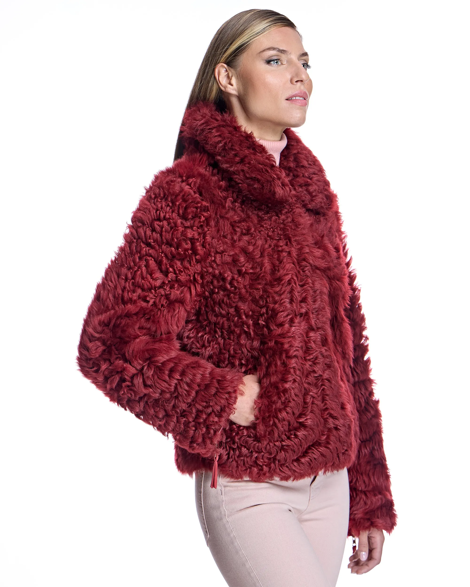 Reversible Curly Lamb Jacket