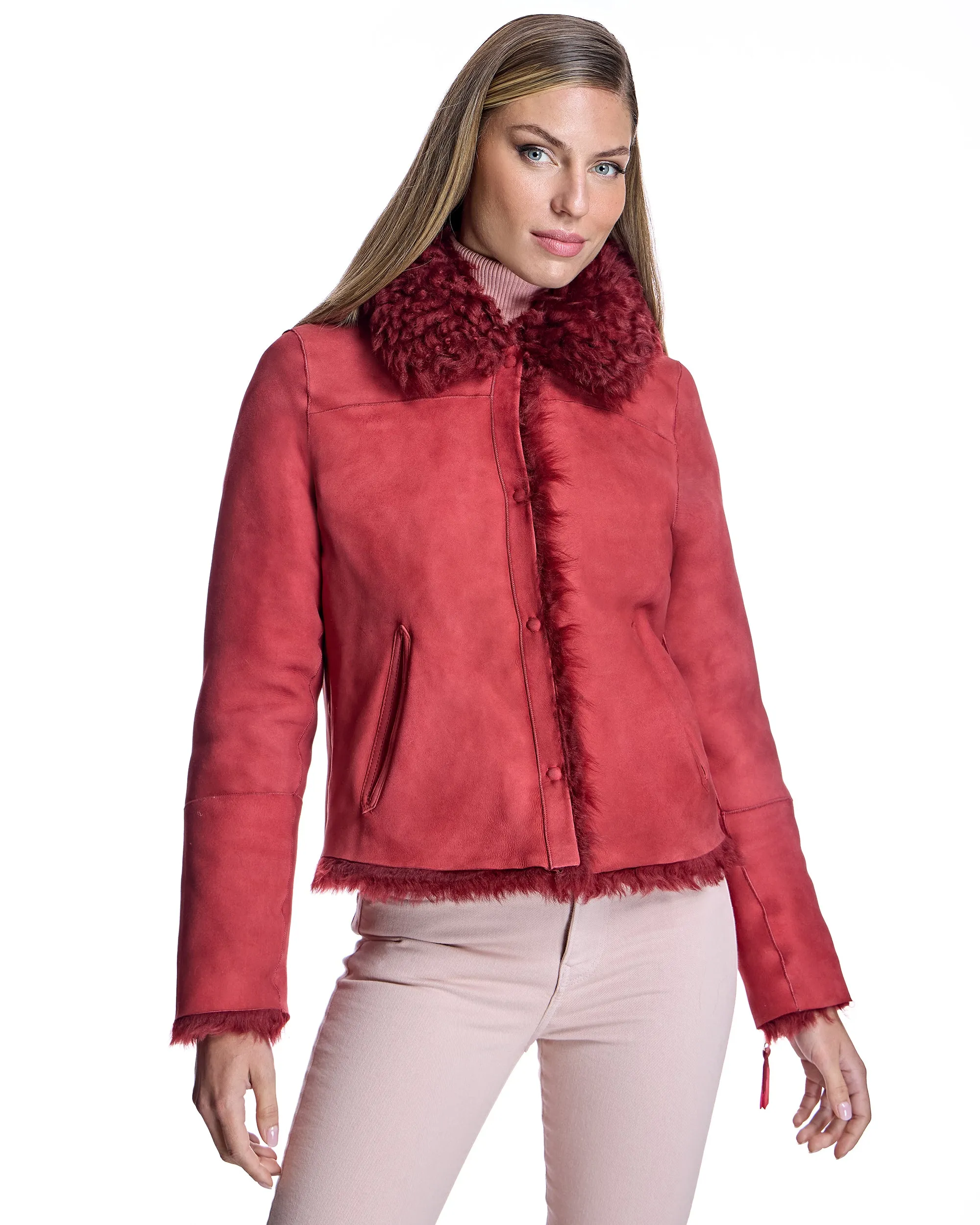 Reversible Curly Lamb Jacket