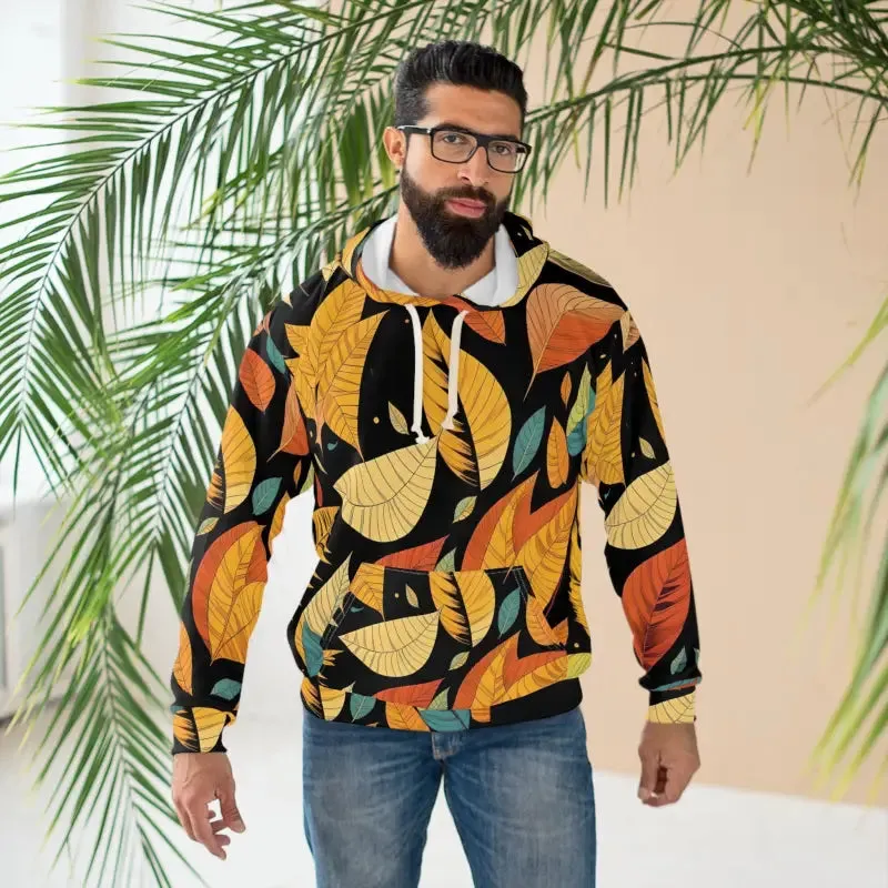 Rock Fall Aop Unisex Pullover Colored Fall Leaves