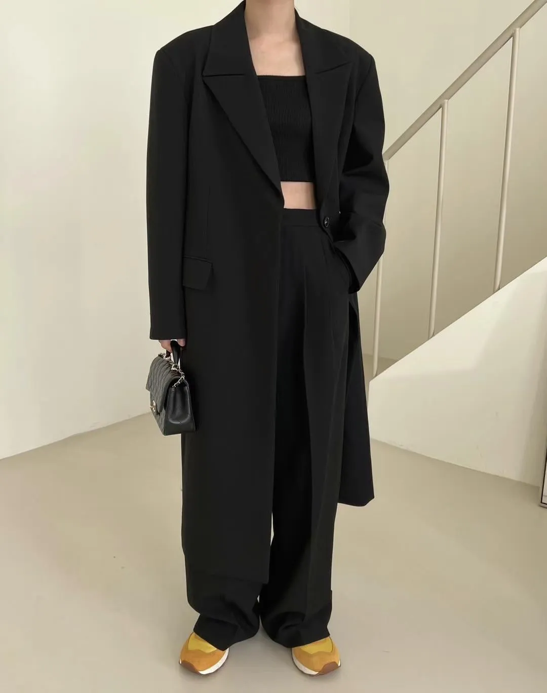 Roe Overcoat Black
