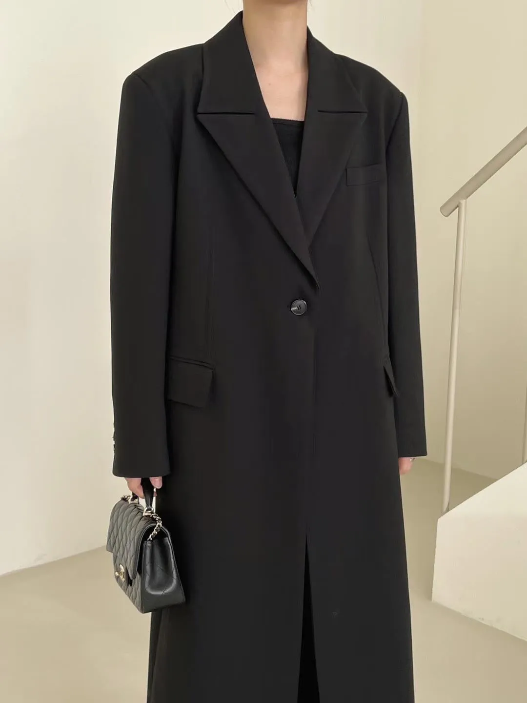 Roe Overcoat Black